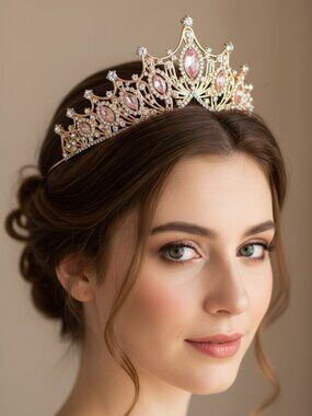 Queen Crown for Women Crystal Princess Tiaras Rhinestone Wedding Tiara